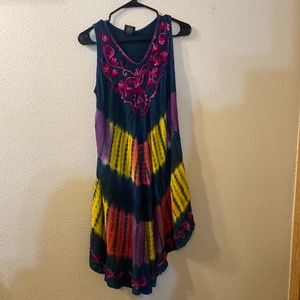 NF free size tie dye dress